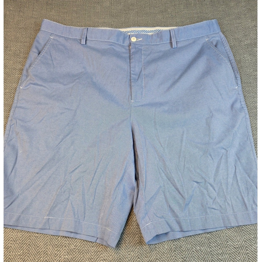FootJoy Mens Performance Golf Shorts Light Blue W42 Nylon Flat Front FJ Logo